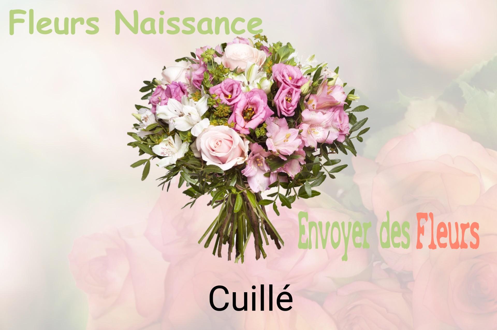 Bouquet de fleurs de naissance livré à Cuillé